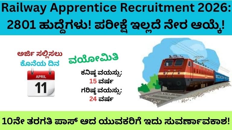 Railway Apprentice Recruitment 2026:
