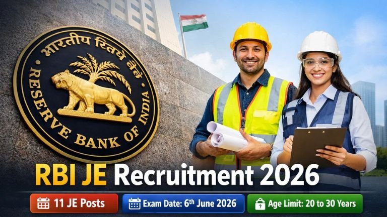 RBI JE ನೇಮಕಾತಿ 2026: