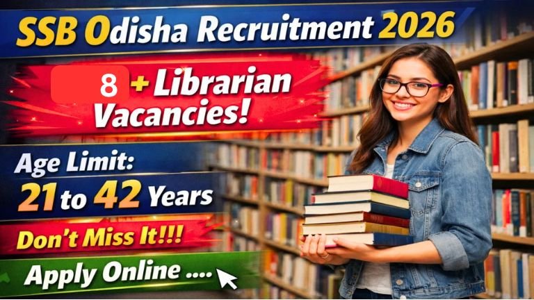 SSB Odisha Recruitment 2026: