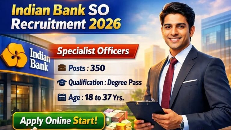 Indian Bank SO ನೇಮಕಾತಿ 2026: