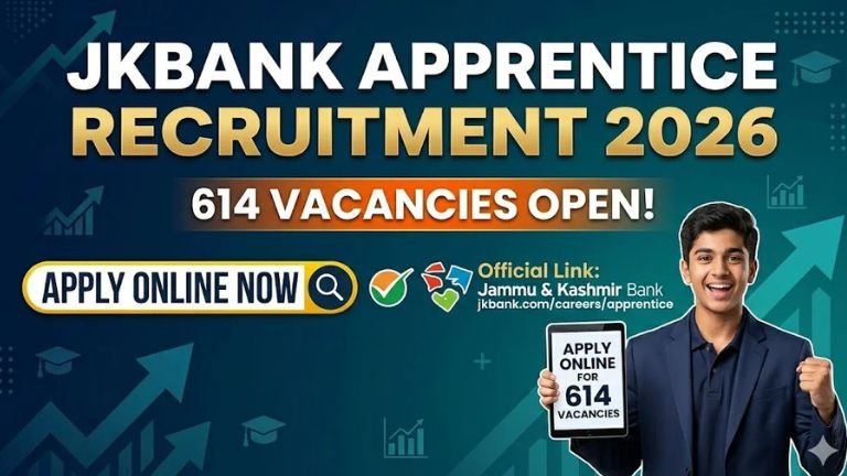 JK Bank Apprentice Recruitment 2026: