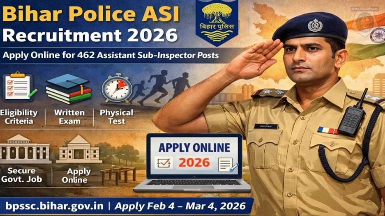 Bihar ASI Recruitment 2026: